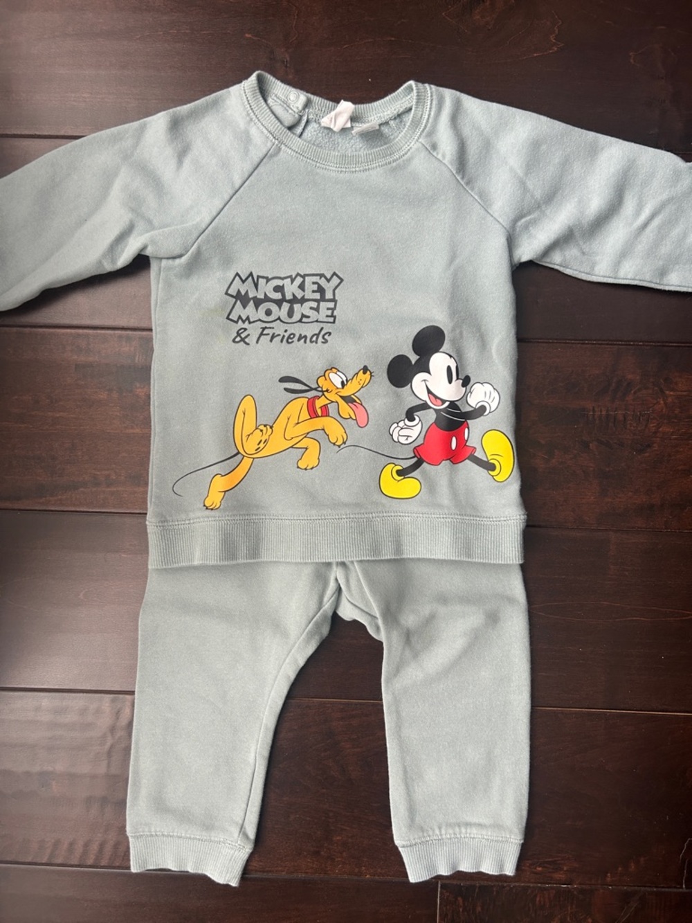 Disney H&M Mickey Goofy Donald Duck Pluto Matching Set 18-24mo